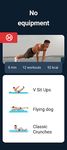 ภาพหน้าจอที่ 2 ของ ออกกำลังกายหน้าแรกสำหรับผู้ชาย -  Abs Workout