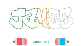 ภาพหน้าจอที่ 9 ของ How to Draw Graffiti - Name Creator