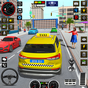 Icono de Yellow tax driver 3d juegos de taxi deportivo 2019