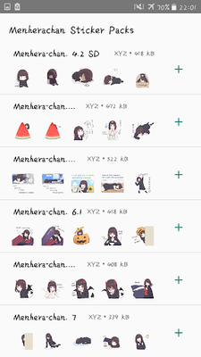 Menhera chan stickers APK for Android Download