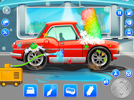 Play Kids Car Wash Service Auto Workshop Garage