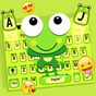 Ikon apk tema keyboard kartun katak hijau lucu
