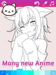 Trang tô màu Anime Manga với hiệu ứng hoạt hình ảnh số 1