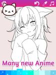 Trang tô màu Anime Manga với hiệu ứng hoạt hình ảnh số 4