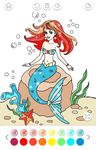 Mermaid Coloring Book Glitter ảnh màn hình apk 2