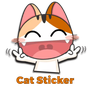 Icono de Cute & Funny Cat Sticker for WhatsApp WAStickerApp