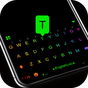 Icono de Led Neon Black Tema de teclado
