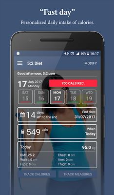 Image 1 of 5: 2 Fast Diet Tracker