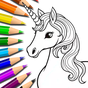 Unicorn Coloring Pages For Kids icon
