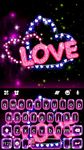 Neon Love Keyboard Theme screenshot apk 4