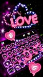 Thème de clavier Neon Love capture d'écran apk 3