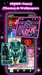 Thème de clavier Neon Love capture d'écran apk 5