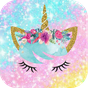 kawaii unicorn wallpaper - cute backgrounds icon