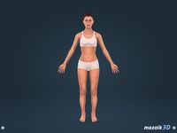 인체 (여성)대화식 교육적 3D 이미지 5