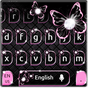 Black Pink Butterfly Keyboard Theme APK