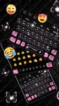 Black Pink Butterfly Keyboard Theme image 1