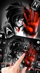 Captura de tela do apk Tema Keyboard Creepy Killer Jeff 1