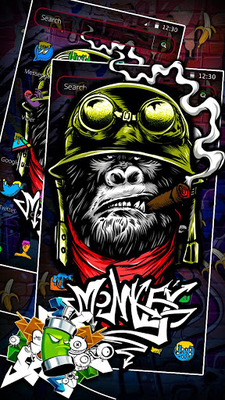 Monkey Graffiti Theme Apk Free Download For Android