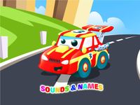 Toddler car games - car Sounds Puzzle and Coloring image 3