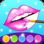 Glitter Lips with Makeup Brush Set coloring Game icon
