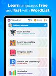 WordList: öğrenmek İspanyol ingilizce bilgikartı ekran görüntüsü APK 7