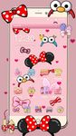 Cartoon pink cute butterfly theme wallpaper image 1