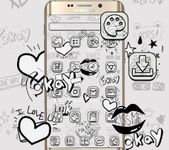 Black and white graffiti theme wallpaper image 2