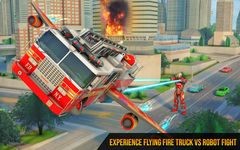 Flying Firefighter Truck Transform Robot Games imgesi 4