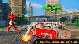Flying Firefighter Truck Transform Robot Games imgesi 1