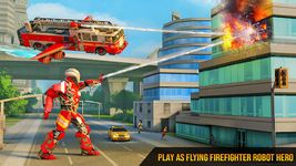Flying Firefighter Truck Transform Robot Games imgesi 10