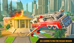 Flying Firefighter Truck Transform Robot Games imgesi 9
