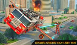 Flying Firefighter Truck Transform Robot Games imgesi 8