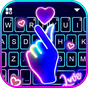 Tema Keyboard Love Heart Neon