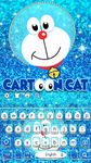 Gambar Blue Cartoon Cat Keyboard Theme 1