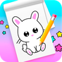 How to draw cute animals step by step icon