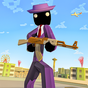 Stickman Mafia Robo Gángster Blocky Ciudad apk icono