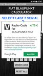 Screenshot 1 di Blaupunkt Fiat Radio Code Decoder apk