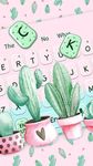 Cute Cartoon Cactus keyboard imgesi 3