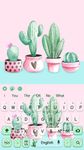 Cute Cartoon Cactus keyboard imgesi 