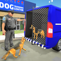Policía perro transporte camión conductor sim 3D