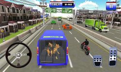 Policía perro transporte camión conductor sim 3D captura de pantalla apk 13