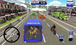 Policía perro transporte camión conductor sim 3D captura de pantalla apk 6