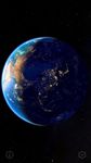 Captura de tela do apk 3D Earth & Real Moon. Live Wallpaper. 7