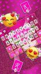 Thème de clavier Pink Rose Flower capture d'écran apk 2