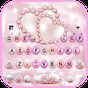 Pink Pearl Luxury Heart Keyboard Theme apk icon