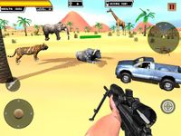 Captura de tela do apk Caça Animal: Safari 4x4 shooter de ação armada 8