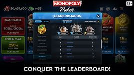 Captură de ecran MONOPOLY Poker - The Official Texas Holdem Online apk 16