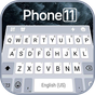 Silver Phone 11 Pro 키보드 테마
