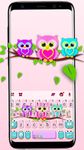 Captura de tela do apk Tema Keyboard Lovely Owls 4