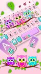 Captura de tela do apk Tema Keyboard Lovely Owls 3